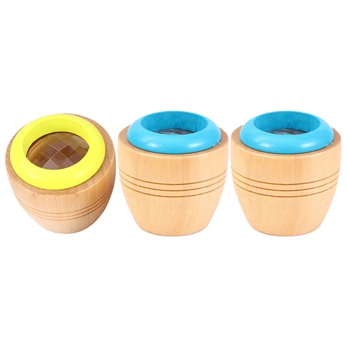 DIKACA - Kaléidoscope En Bois Pour Bébé - Jouet éducatif D'éveil - Stimule L'imagination Et La Logique - Dès 3 Ans - Taille 8x5x5 Cm