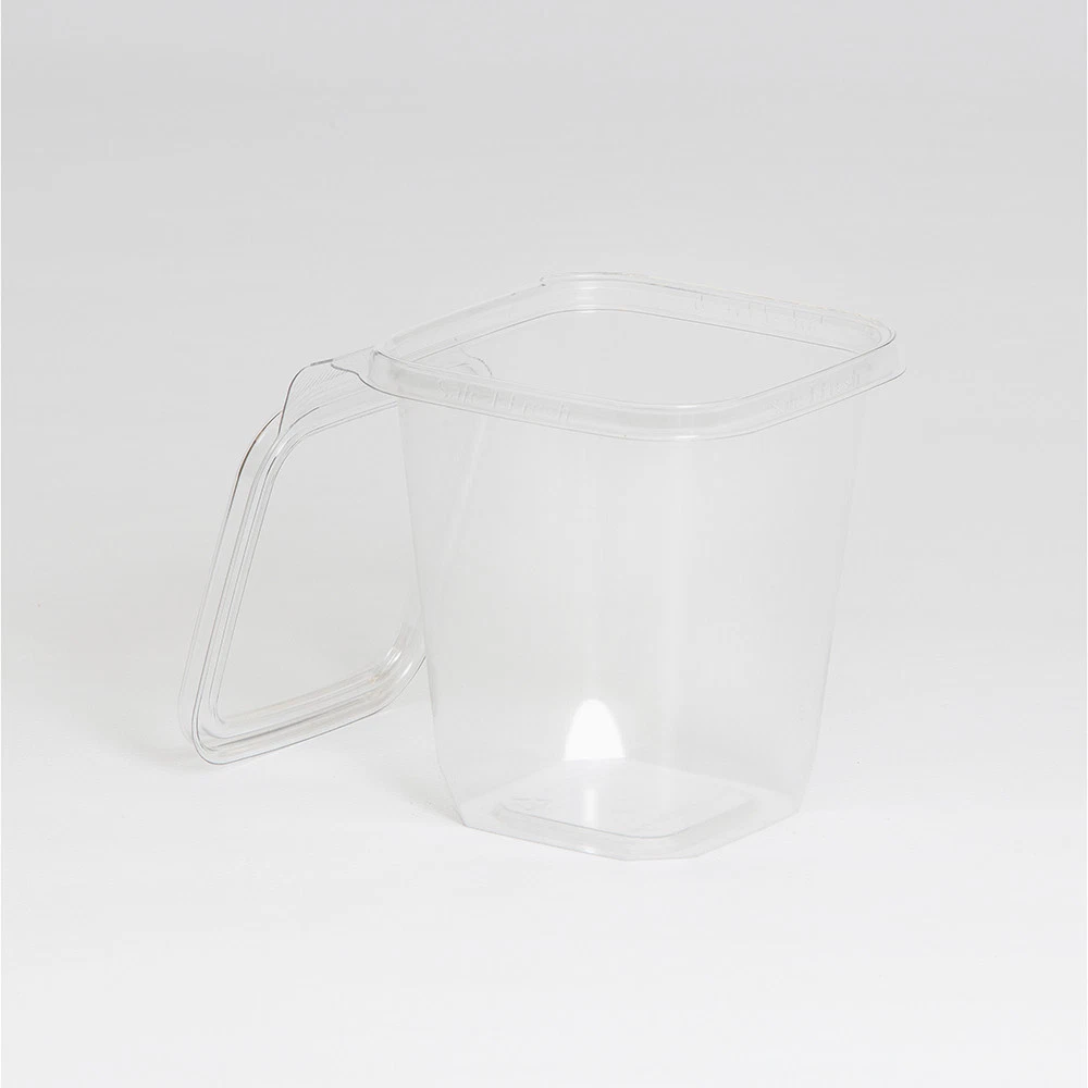 Safe-T-Fresh Tamper Evident Plastic Container w/ Hinged Lid 32 oz | 240/Case