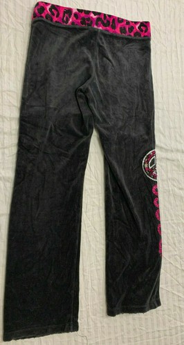 JUSTICE GIRLS VELOUR PANTS SIZE 14 - Picture 4 of 6