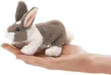 Folkmanis Mini Bunny Rabbit Finger Puppet