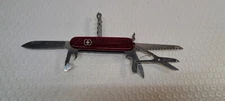 VICTORINOX TRANSLUCENT RUBY RED  HUNTSMAN  SWISS ARMY KNIFE SCALE DAMAGE