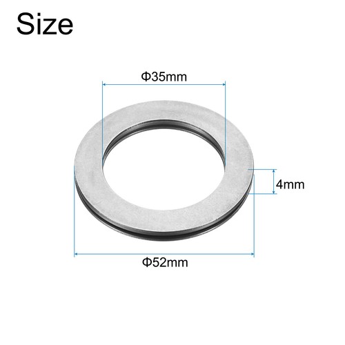 8 Sets AXK3552+2AS Drucknadel Rollenlager 35x52x4mm - Bild 2 von 5
