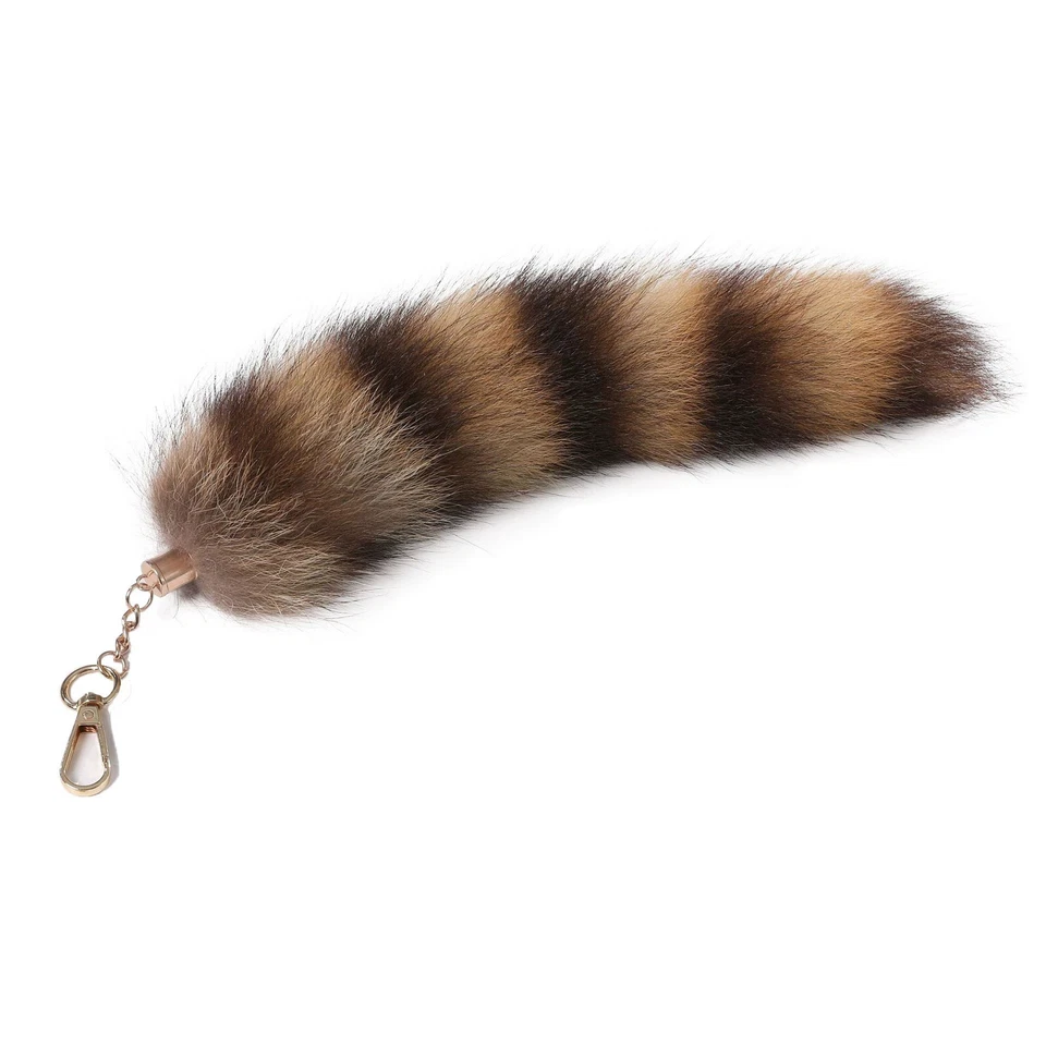 Real Fox Tail Fur Keychain Tassel Bag Charm Key Ring Cosplay Toy Handbag Charm - image 2 of 4