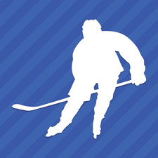 Hockey Player Vinyl Decal Sticker