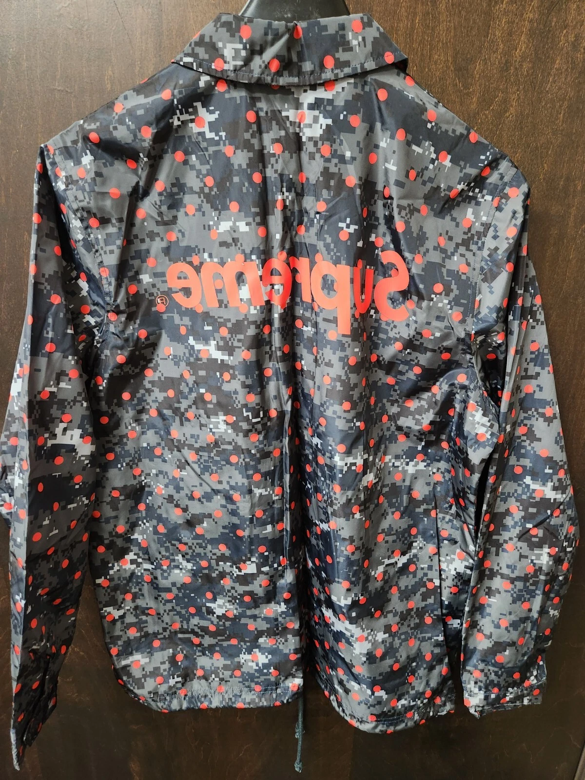 VESTE D'OCCASION SUPREME Comme Des Garçons Coaches Digi Camo MARINE TAILLE MOYENNE 