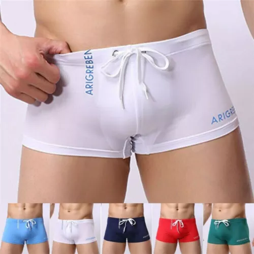 Men Summer Swim Shorts Swimwear Swimming Trunks Underwear Boxer Briefs Pants - Picture 4 of 18