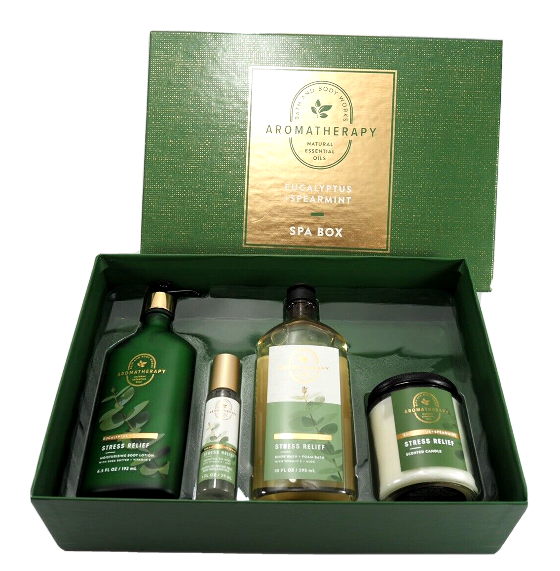 NIB Bath & Body Works Spa Box Aromotherapy Eucalyptus & Spearmint Gift