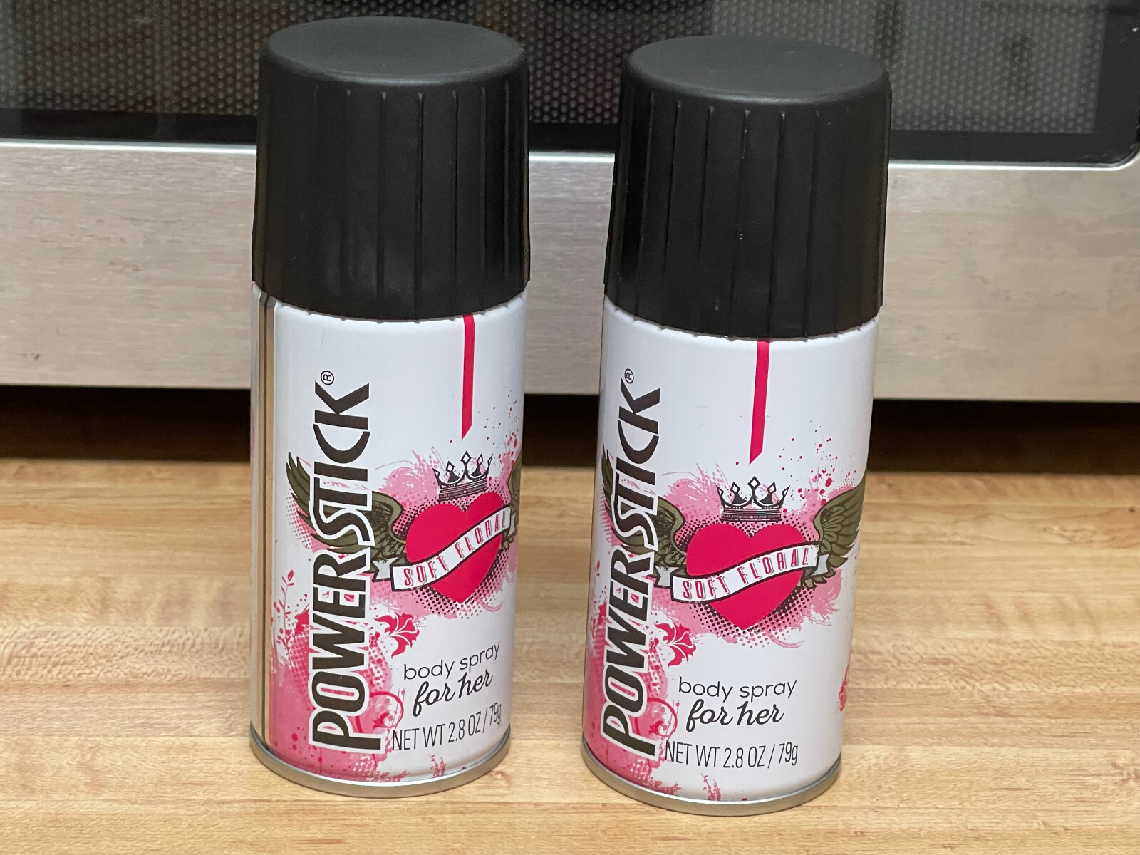 2 - Power Stick Soft Floral Body Spray For Her 2.8 oz Can. All over body spray