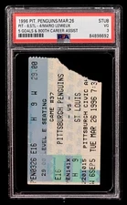 Mario Lemieux 5 GOALS! & 800th Asst- Mar 26, 1996 Penguins Ticket Stub PSA - 1/1