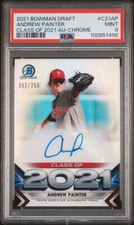 2021 Bowman Chrome Andrew Painter Class Of 2021 62/250 AUTO PSA 9 Mint Phillies