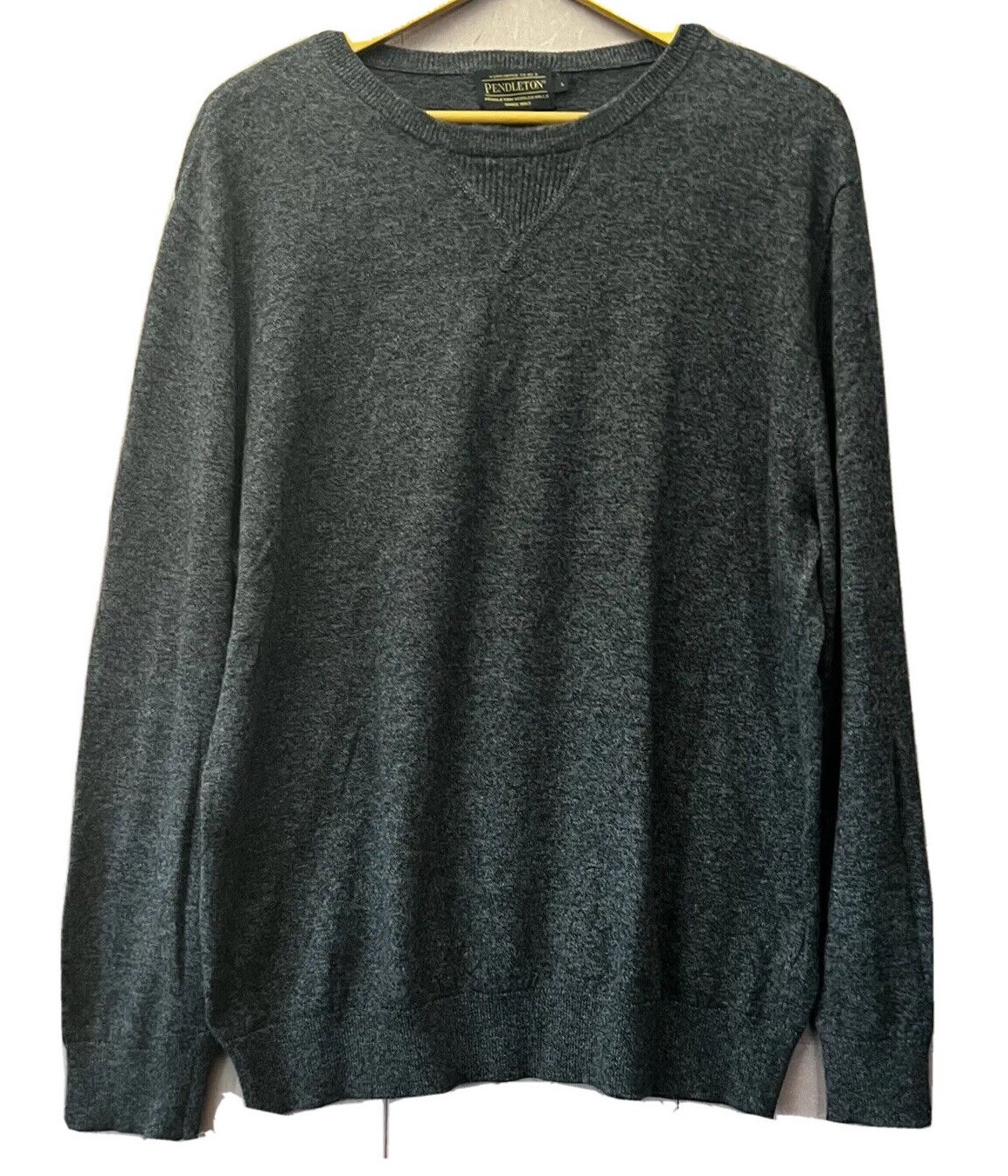 Pendleton Pullover Sweater Men's Size L Gray 100%… - image 2