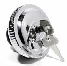 Tappo Serbatoio con Chiave per Harley Cromato Serratura Sportster Dyna Softail