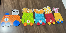 Highlights Animal Numbers 1-5 Train Wooden Puzzle 10 PCs Complete