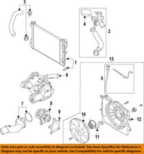 HYUNDAI OEM 20-25 Venue Cooling Radiator Components-Lower Hose 25415K2100