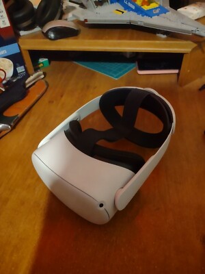 Meta Oculus Quest 2 128GB Standalone VR Headset - White Includes Pro Strap