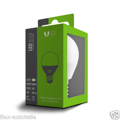 LED Bulb Round Light Bulb Lamp Energy Saving E27 G45 Cool White 7W~45W