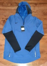 NWT Nike Men's Lightweight Hooded Player Jacket Vented Blue CI4477 480 Sz Small