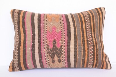 16x24 pillow,Bohemian pillow,Kilim pillow,vintage lumbar cushion case,woolpillow