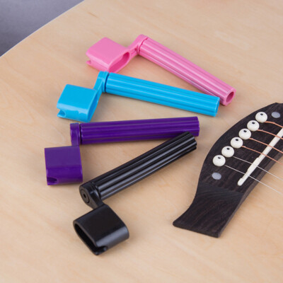 Plastic Guitar String Winder And Integrated Bridge Pin Remover And Peg Puller