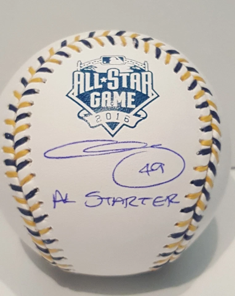 Chris Sale Firmado Boston ROMLB 2016 ALS Béisbol Inscrito con Foto de Prueba JSA-W  Foto 2 de 4