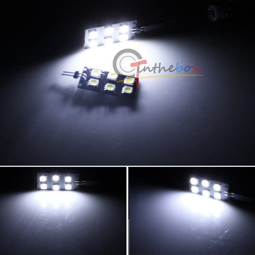 6000K Xenon White LED Bulbs Front Footwell Area Lights For 2008-2015 Audi A4 S4 - Picture 5 of 12