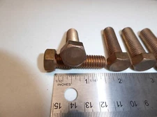 7/16-14 X 1-1/2" Silicon Bronze Bolt VINTAGE Made in USA Qty of 6