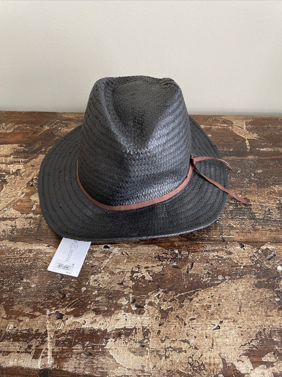 BRIXTON Women\'s Natural Valley Sun Hat One Size Fedora Straw Packable Unisex Roma Straw Packable Fedora in Natural/Bronze – Brixton main image 3