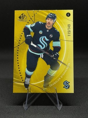 2025-26 UD SP Game Used Gold Chandler Stephenson /149 #74 - Seattle Kraken