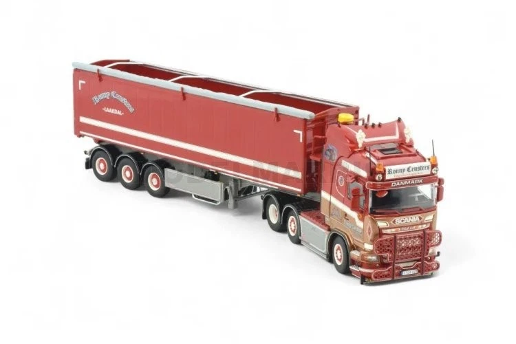 TEKNO 87454 Ronny Ceusters Scania R 6x2 Rimorchio ribaltabile 3 ASSI 1/50 - Immagine 4 di 4
