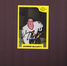 1989 - 90 Darren McCarty Pre - Rookie Autograph card. rookie card picture