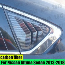 2PCS Carbon Fiber Style Window Louvers For Nissan Altima Sedan 2013-2018