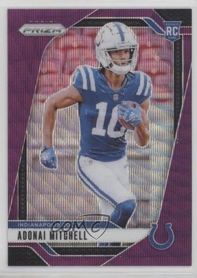 2024 Panini Prizm Rookies Purple Wave 8/99 Adonai Mitchell #303 Rookie RC 1j5e