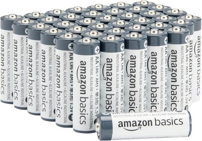 40x AA Batterien 1,5V Alkaline Amazon Basics   langlebig 5 Jahre haltbar LR6