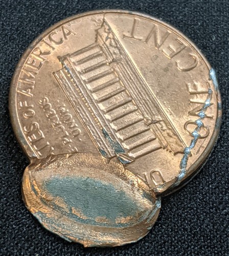 1985 Lincoln Memorial Cent ~ Double Struck / 2nd Strike / Off Center 1c Error - Picture 6 of 7