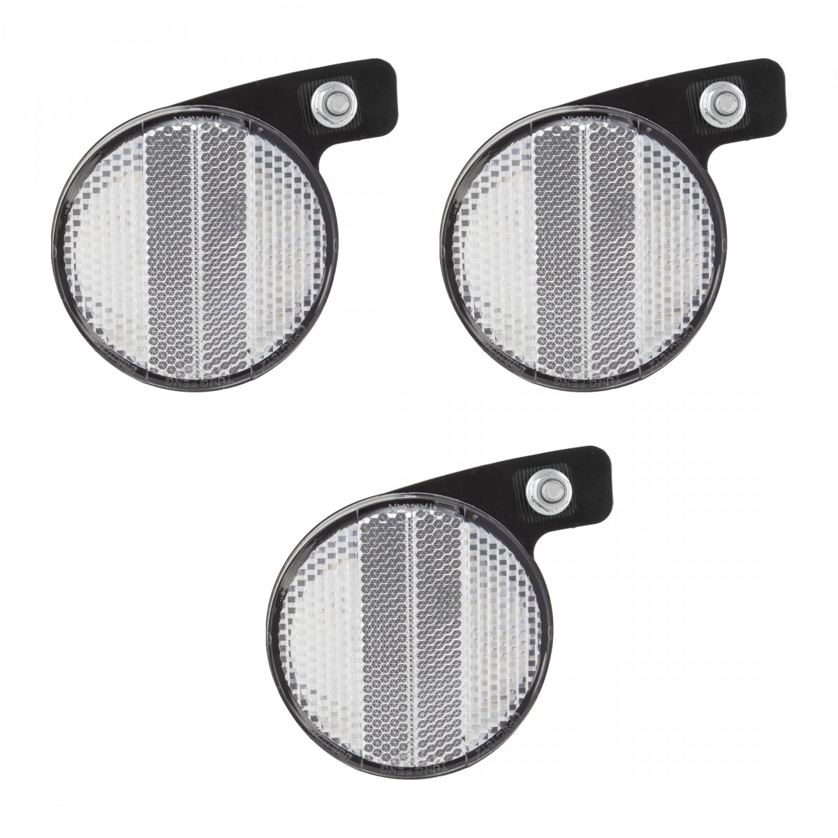 Sunlite Mag Wheel Reflector Set - 3-Piece Clear Reflectors for Bicycle Mags 4590₽