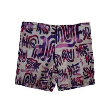 Vintage 60s Boy's Mod Cotton Swim Trunks Cabana Shorts Waist 28"