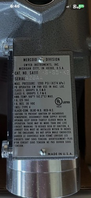 #ad #ad Mercoid SA1111HS S5 K2 1200 PSI Pressure Switch New Open Box $200.00