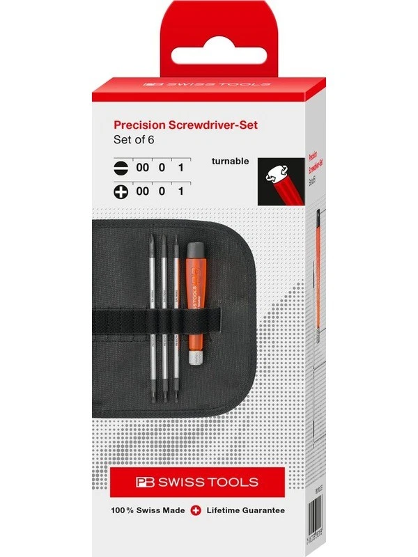 PB Swiss Screwdriver Set w/ Duplex Blades in Cardboard Box (PB 510.CBB)