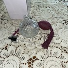 NEW IN BOX GLASS PERFUME BOTTLE PURPLE ATOMIZER — photo 3