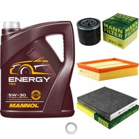 Inspektionspaket 5L Mannol Energy 5W-30 FüR Hyundai Sonata V 2.4 2.0 Vvt-I GLS