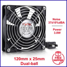 Wathai EC 120mm x 25mm Ball DIY Cooling Ventilation Exhaust Fan 110V 115V 120V