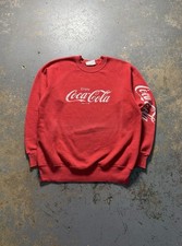 Vintage 90s Coca Cola Graphic Crewneck Sweatshirt-Size Large