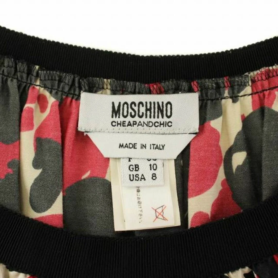 Abito Moschino economico e chic seta manica corta lunghezza ginocchio girocollo usatoe