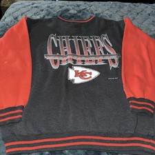 Vintage Kansas City Chiefs Sweatshirt Mens XL rare Logo 7 90s Spellout logo