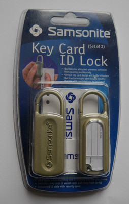 Samsonite Key Card ID Lock Kofferschloss 2er Set Koffer Schloss OVP Neu