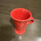 Fiesta Scarlet 18oz  Pedestal Mug 6”Tall Homer Laughlin Fiestaware