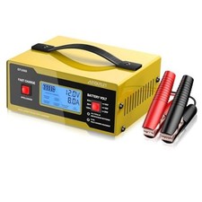 Upgraded 6/8/12/14/16/24V Battery Charger Automotive Smart Car Battery Yellow