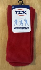 NWT TCK MULTISPORT SOCKS Red Medium Soccer Football Baseball