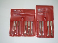 RS Crosshead & Flat Bladed Jewellers Screwdriver Sets. P/N's: 546-528 & 544-954