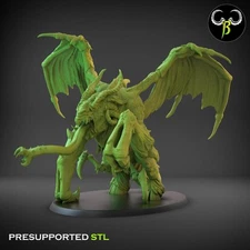 1 Jabber Monster, Fallen Beasts, 3D Printed ClayBeastCreation